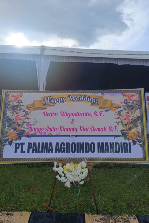 papan bunga wedding